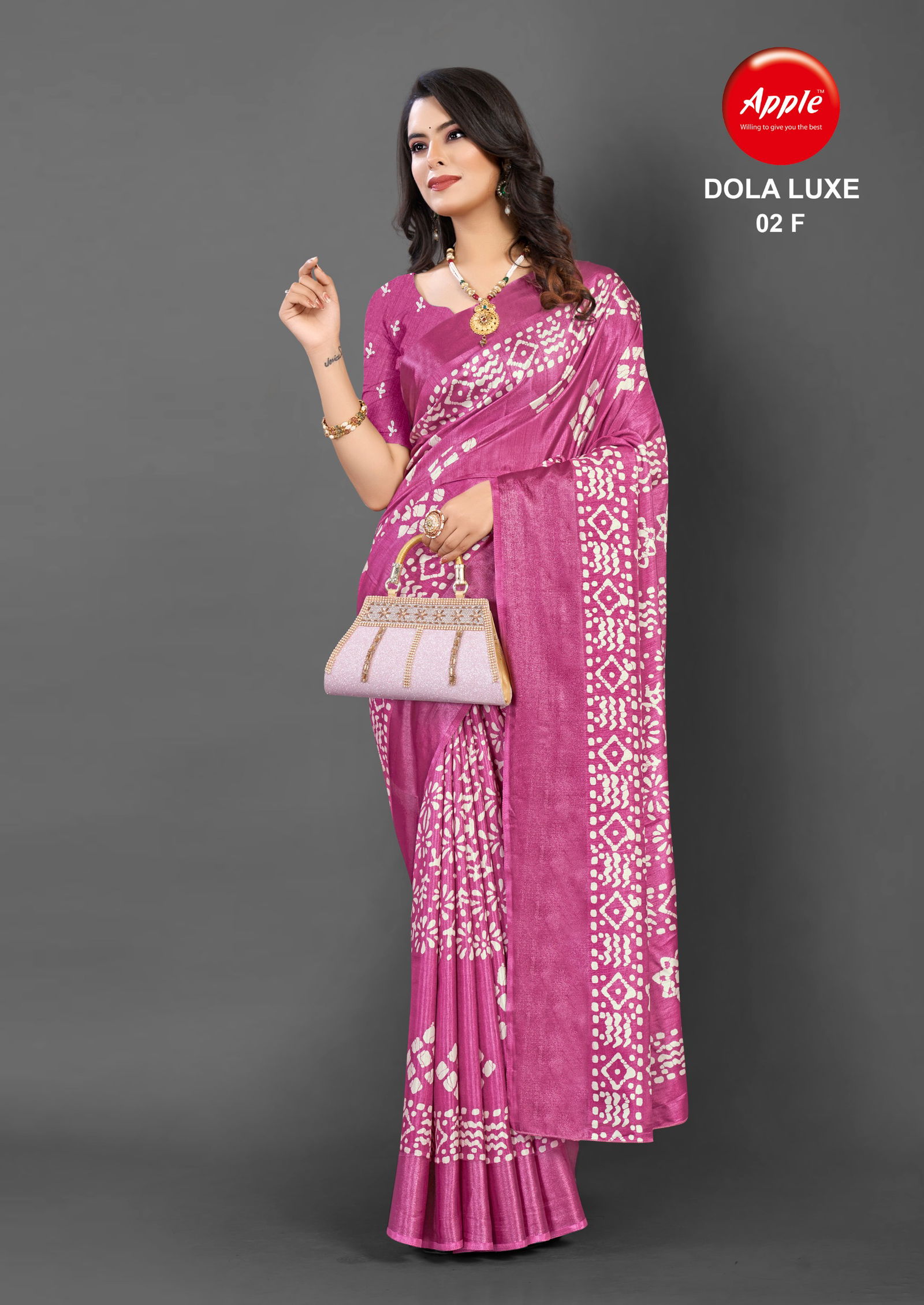 Dola Luxe 02 By Apple Designer Dola Silk Printed Sarees Wholesale Market In Surat With Price
